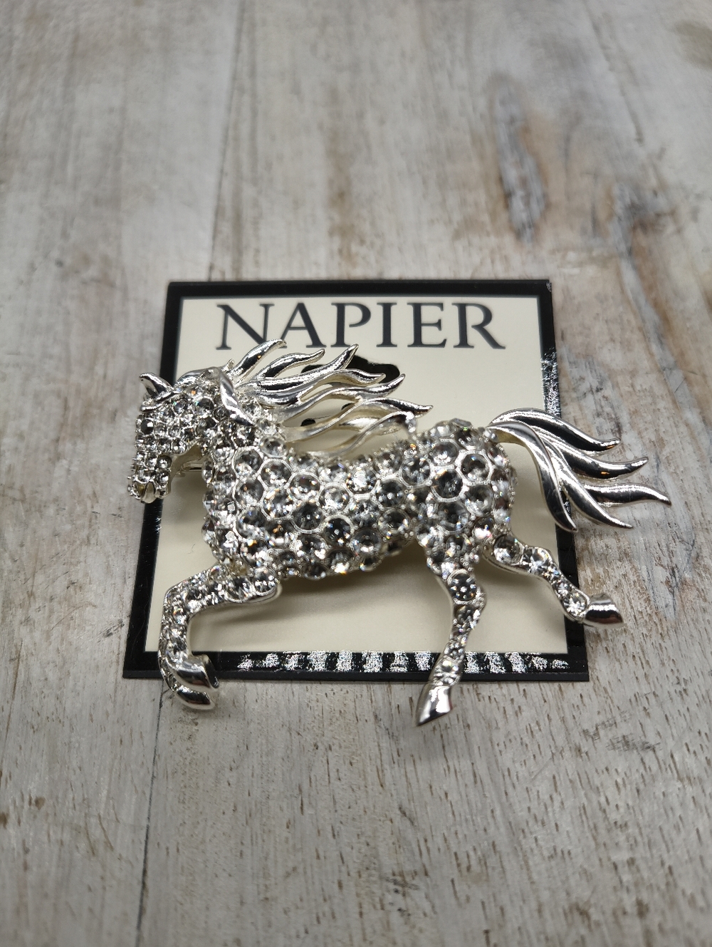 Napier Silver-Tone Horse Pin